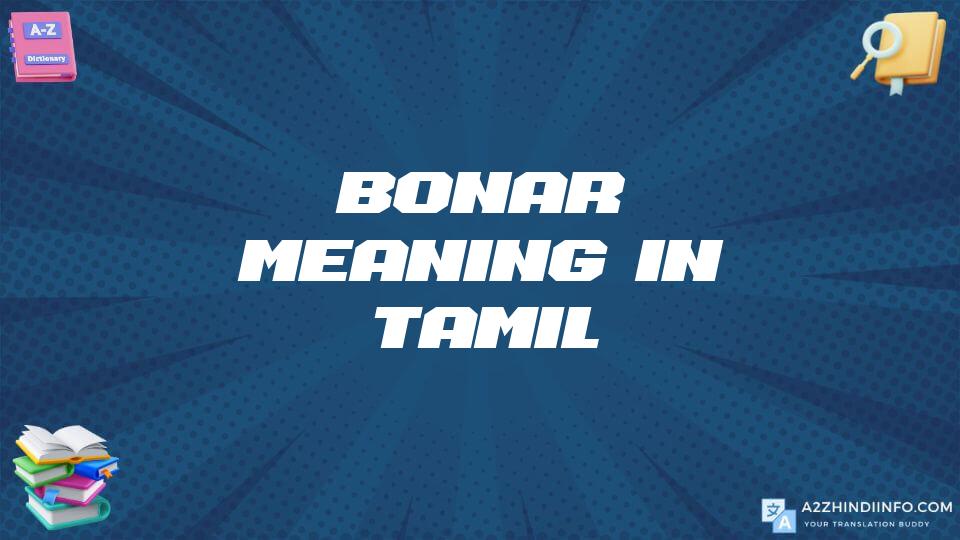 Bonar Meaning In Tamil