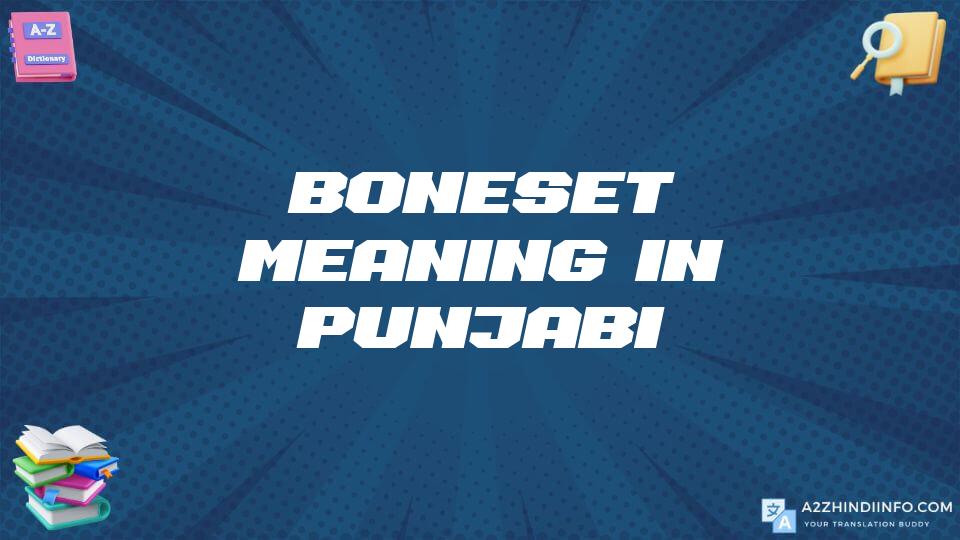 Boneset Meaning In Punjabi