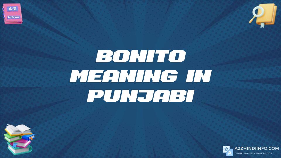 Bonito Meaning In Punjabi