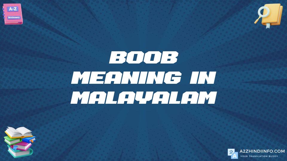 Boob Meaning In Malayalam