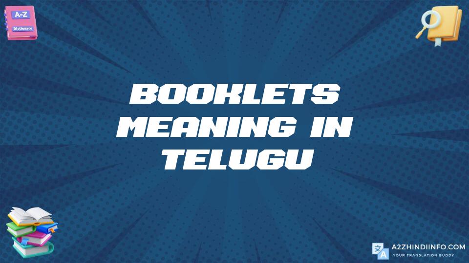 Booklets Meaning In Telugu