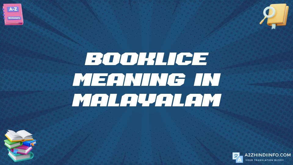 Booklice Meaning In Malayalam