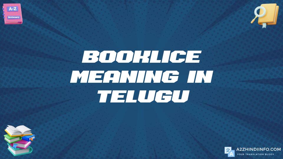 Booklice Meaning In Telugu