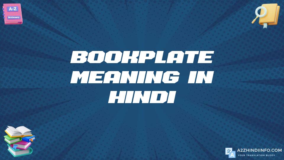 Bookplate Meaning In Hindi