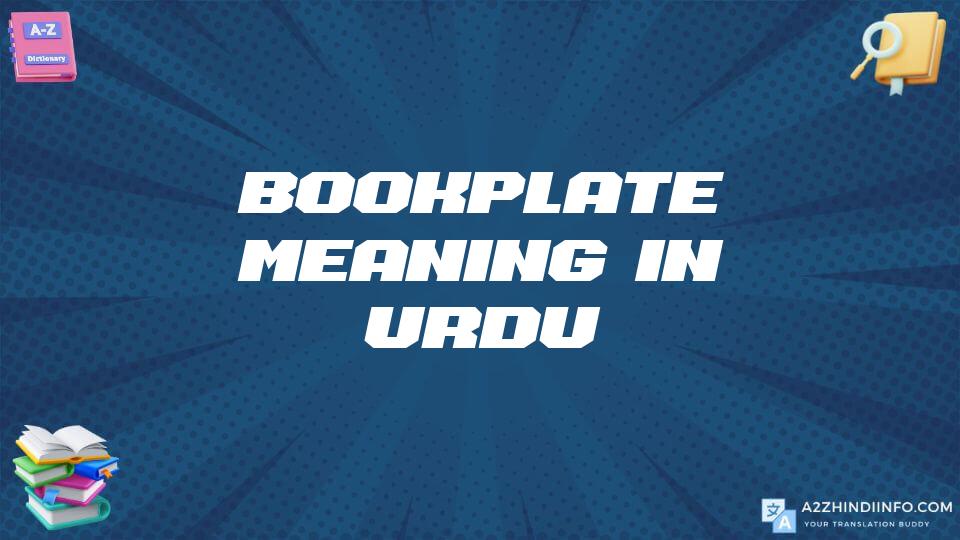 Bookplate Meaning In Urdu