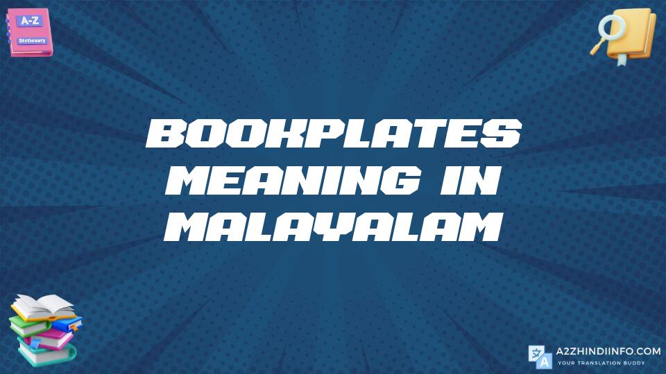 Bookplates Meaning In Malayalam