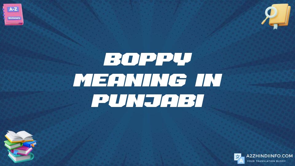 Boppy Meaning In Punjabi