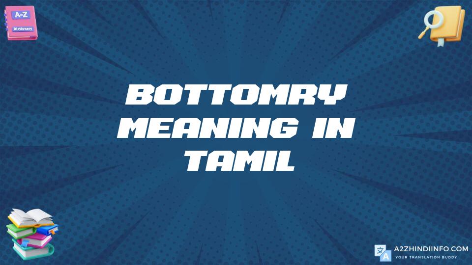 Bottomry Meaning In Tamil