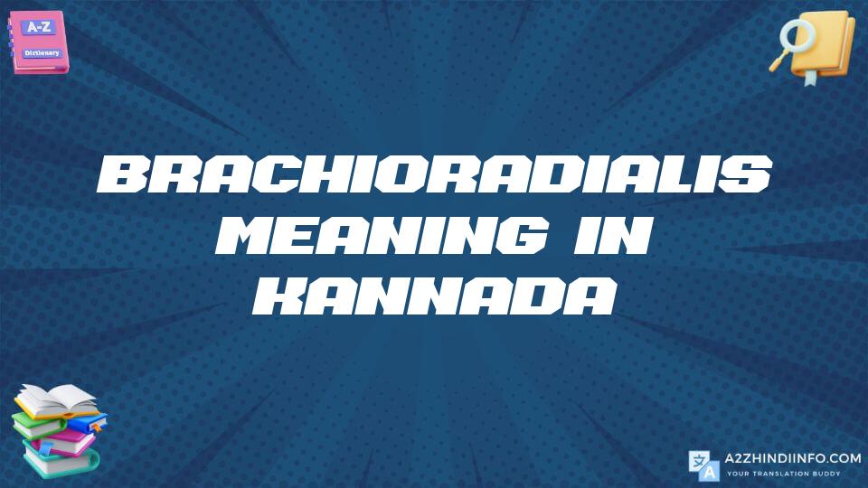 Brachioradialis Meaning In Kannada