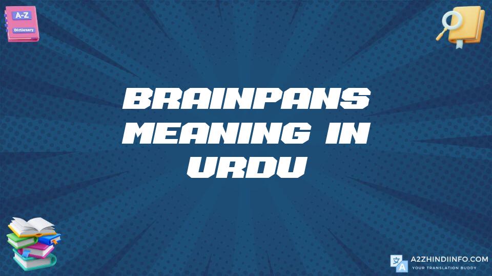 Brainpans Meaning In Urdu