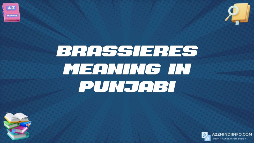 Brassieres Meaning In Punjabi