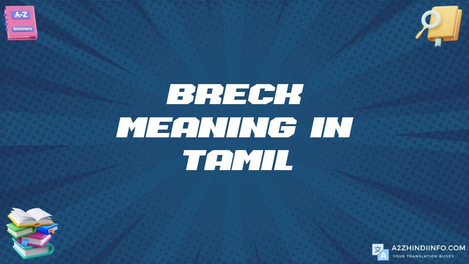 Breck Meaning In Tamil