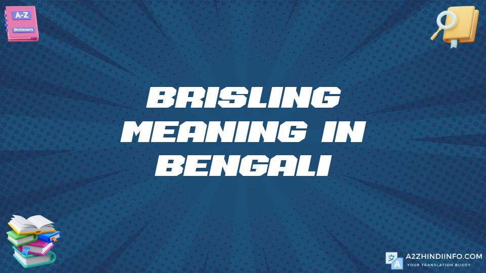 Brisling Meaning In Bengali