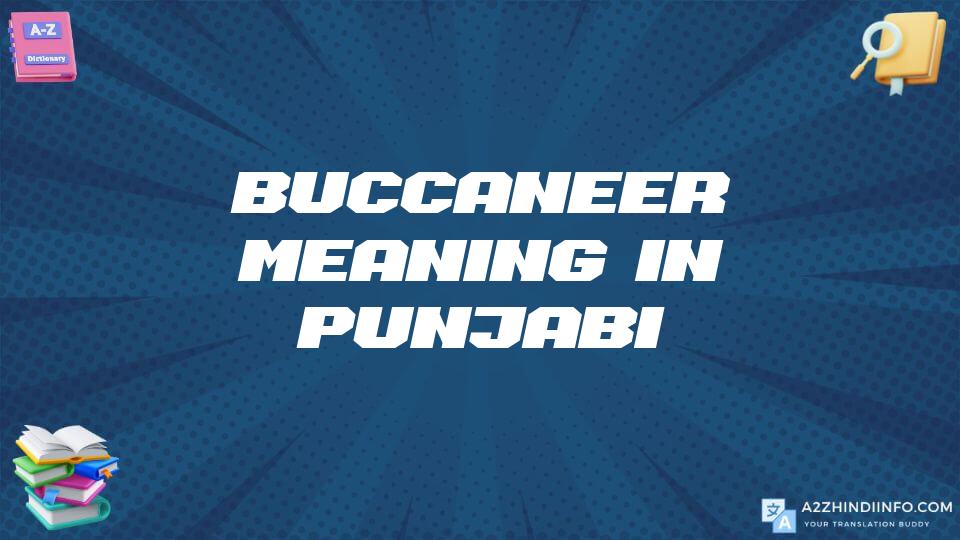 Buccaneer Meaning In Punjabi