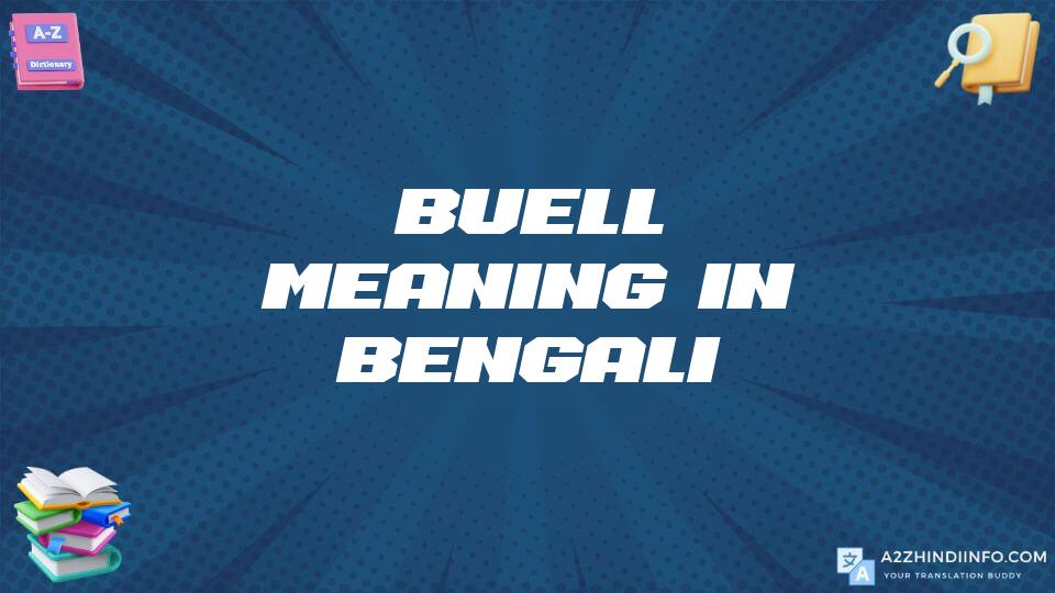 Buell Meaning In Bengali