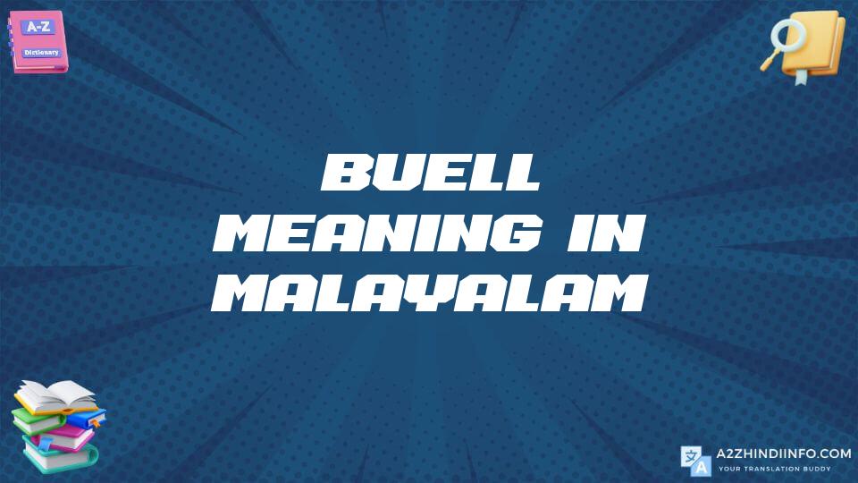 Buell Meaning In Malayalam