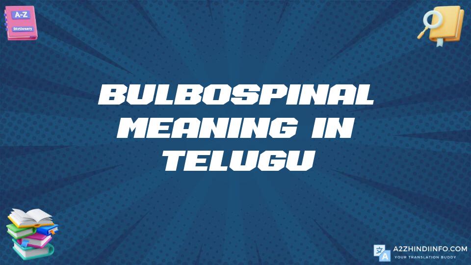 Bulbospinal Meaning In Telugu