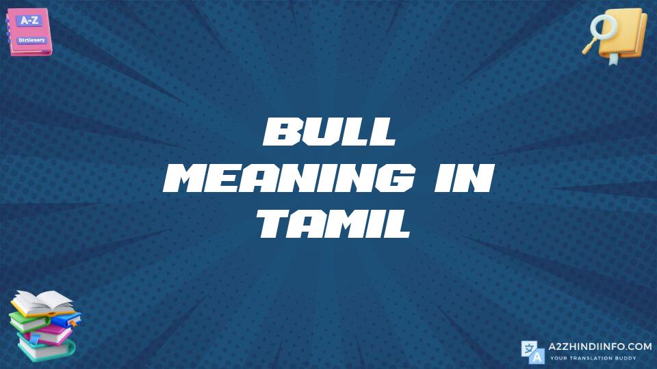 Bull Meaning In Tamil