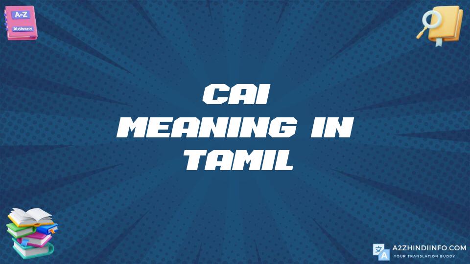 Cai Meaning In Tamil