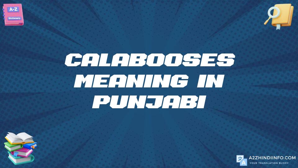 Calabooses Meaning In Punjabi