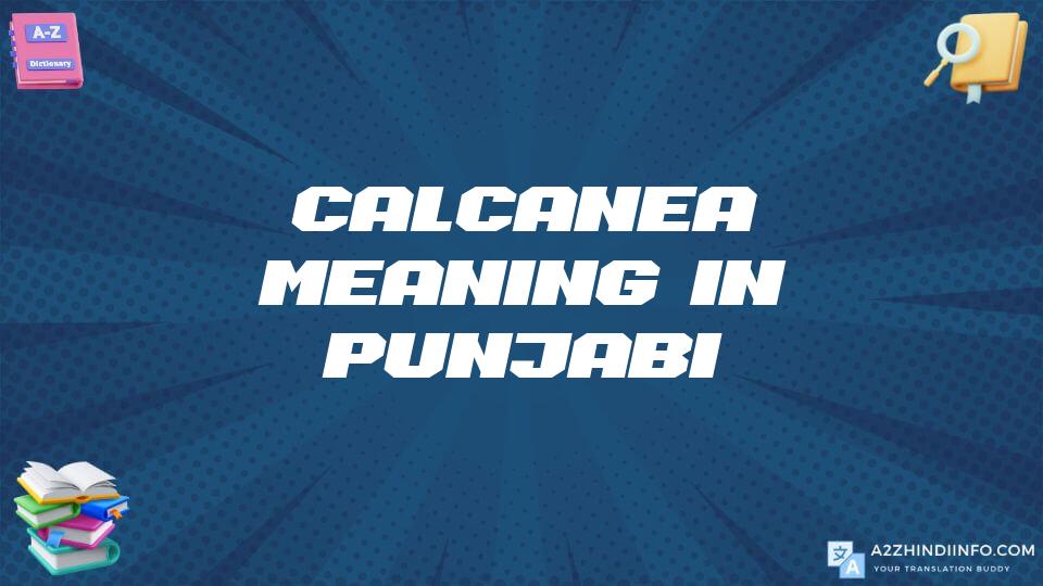 Calcanea Meaning In Punjabi