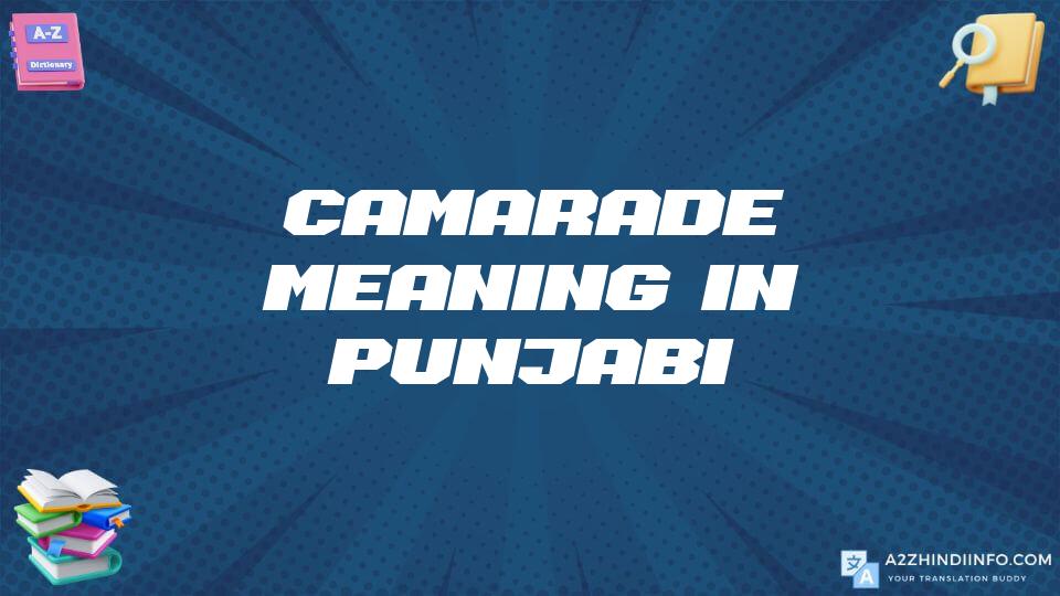 Camarade Meaning In Punjabi