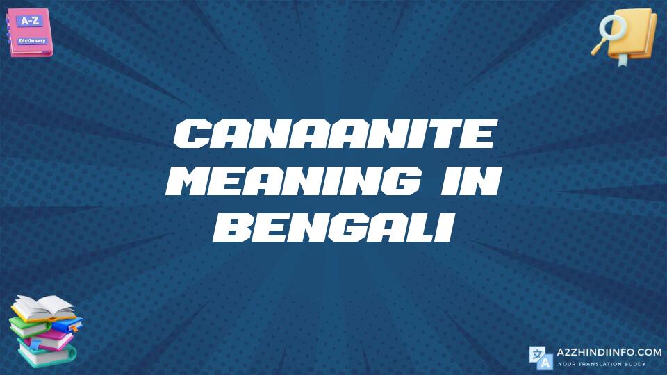 Canaanite Meaning In Bengali