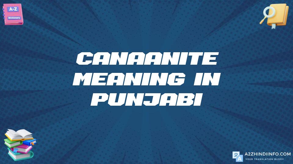 Canaanite Meaning In Punjabi