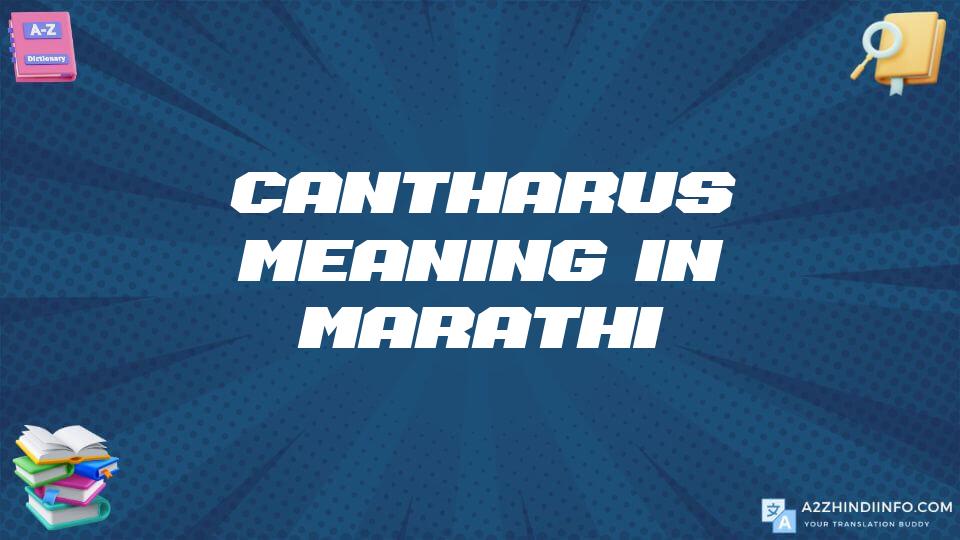 Cantharus Meaning In Marathi