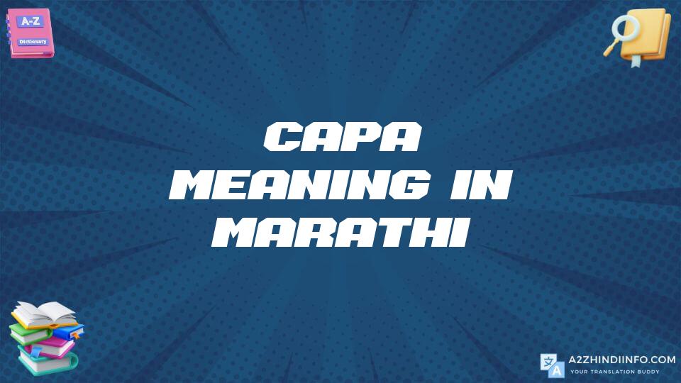 Capa Meaning In Marathi