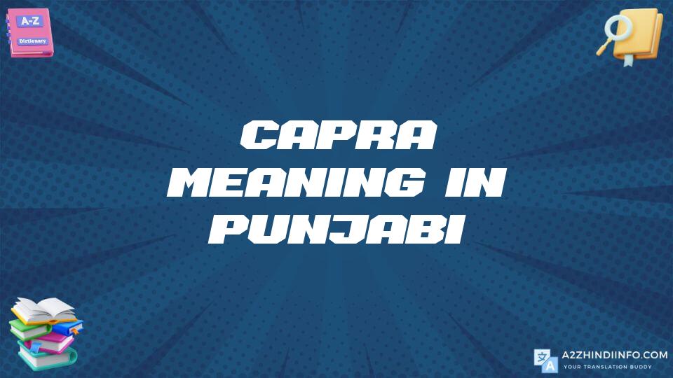 Capra Meaning In Punjabi